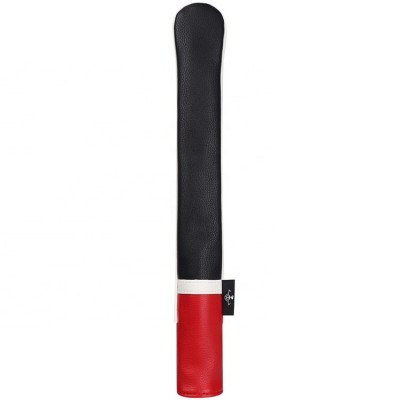 Water Stain Resistant Black And Red Premium PU Leather Golf Alignment Stick Cover