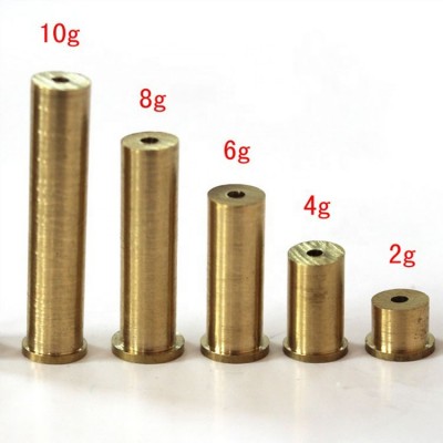 2g/4g/6g/8g/10g 6.9mm Diameter Golf Plug Weights Gold Copper Nail Brass For .355 .370 Steel Shaft