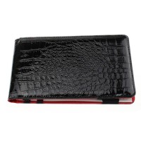 cheap scorecard holder  Golf Black green Alligator Leather Yardage Book & Scorecard Holder