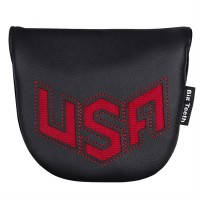 Red USA Laser Logo Golf Center Shafted Mallet Putter Head Cover For Scotty Putter