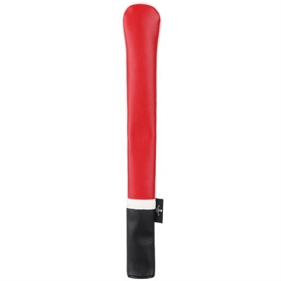 Water Stain Resistant Red And Black Premium PU Leather Golf Alignment Stick Cover